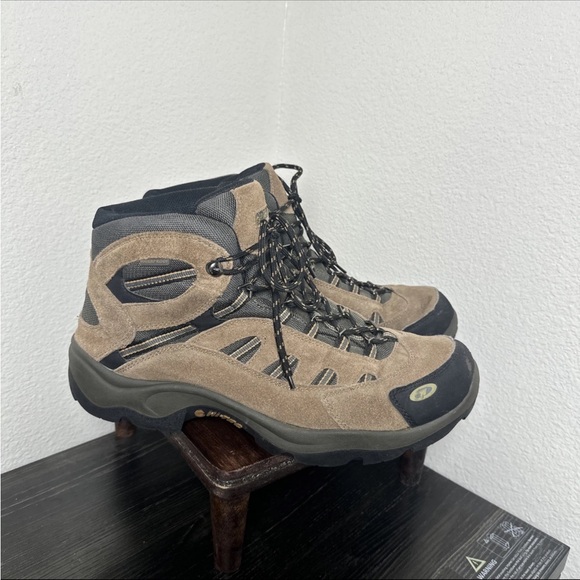 Hi-Tec Men's Bandera Mid WP Trail Hiking Boots 7035 Bone/Brown Size 13 Gorpcore - Picture 5 of 8